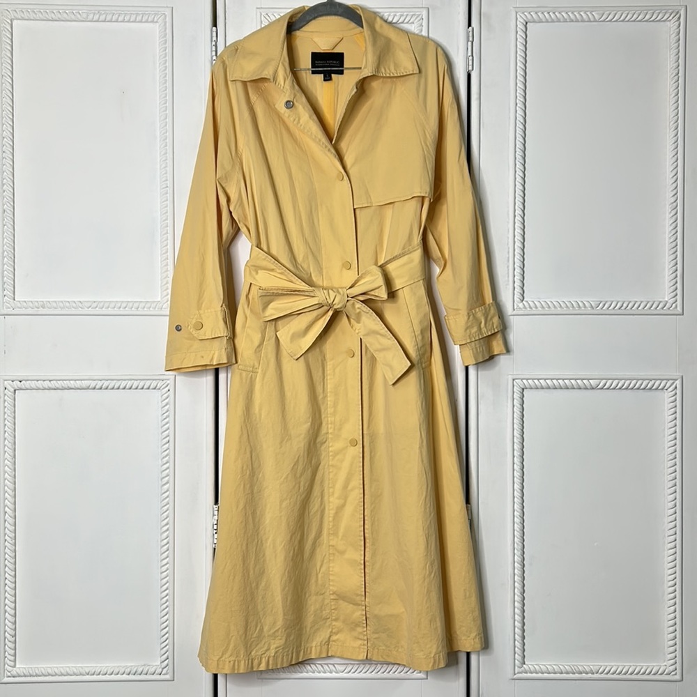 Banana Republic Yellow Trench Coat